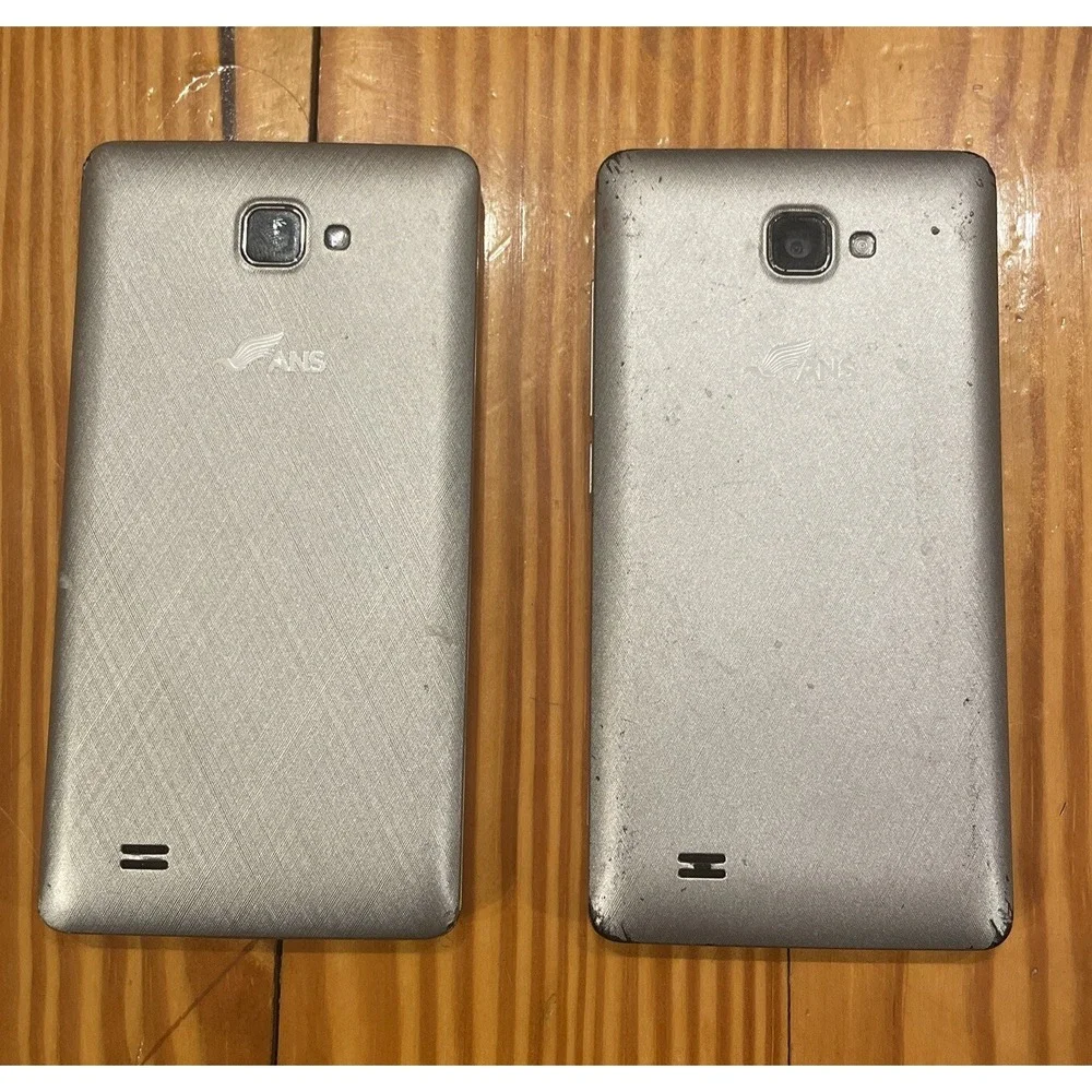 ANS UL40 16GB Silver Android Smartphone Assurance Wireless Lot Of 2 *PARTS ONLY*